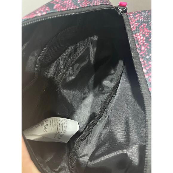 HURLEY COSMETICS BAG TRAVEL VIVID PINK BLACK SNAKE PRINT VERSATILE ANIMAL PRINT - Picture 9 of 16